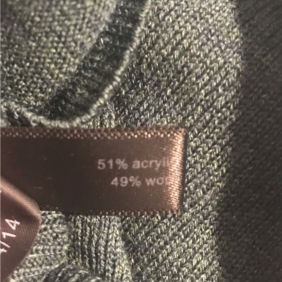 The Limited Green Wool Sweater - Size Medium - Picture 6 of 7